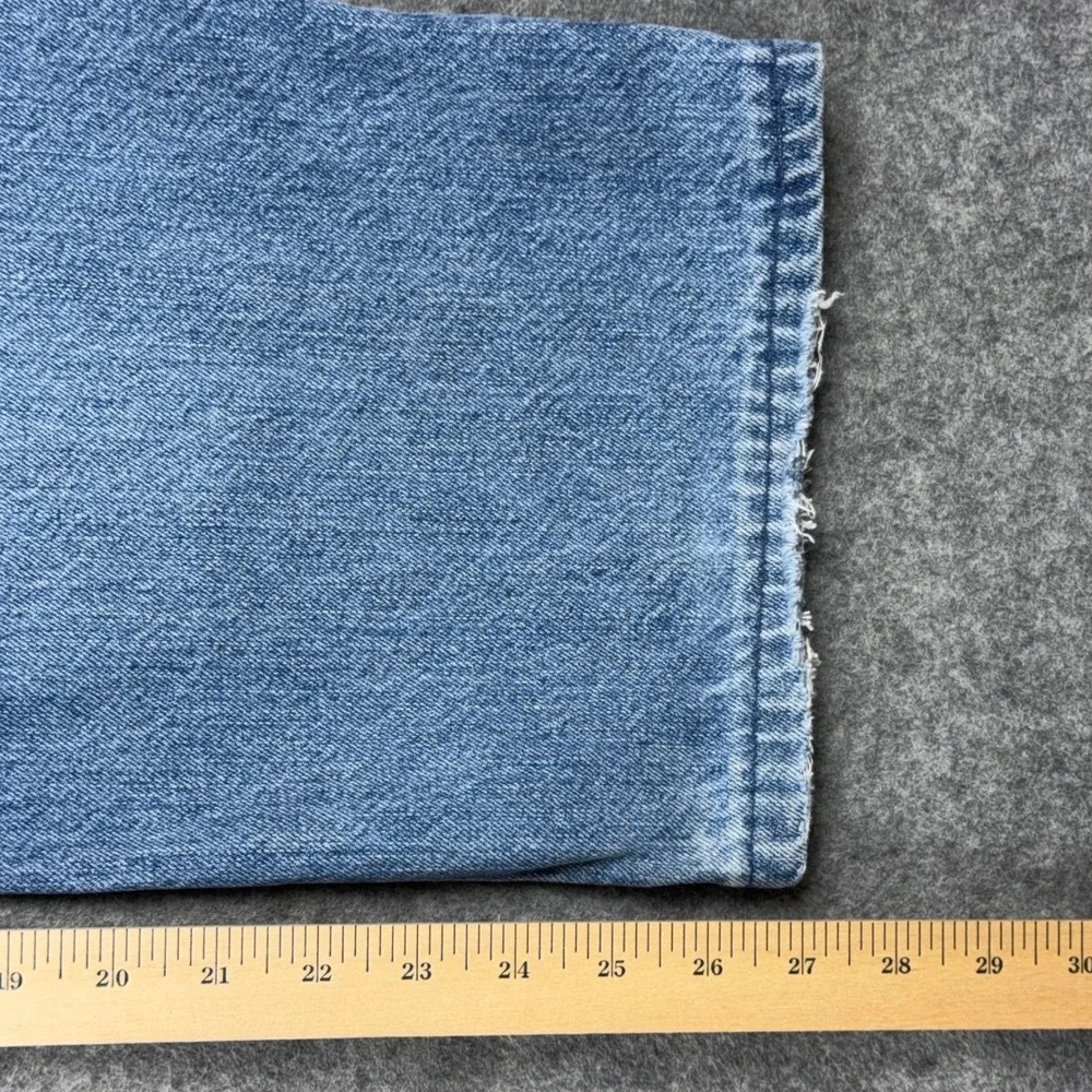 VTG Tommy Jeans Denim Mens 34x30 Light Wash Straight Leg 90s Y2K Made in Mexico